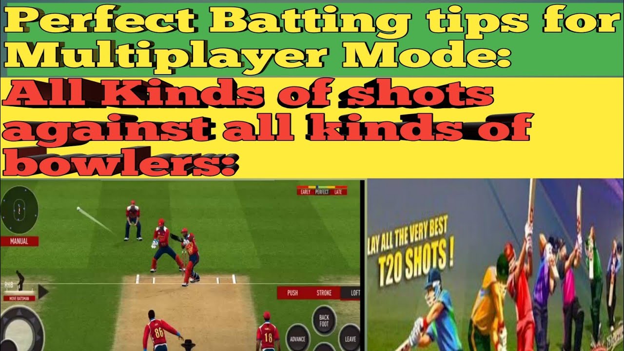 How to play perfect Batting shots!! All kinds of balls !!Multiplayer mode!! Offline mode// Batting 🔥