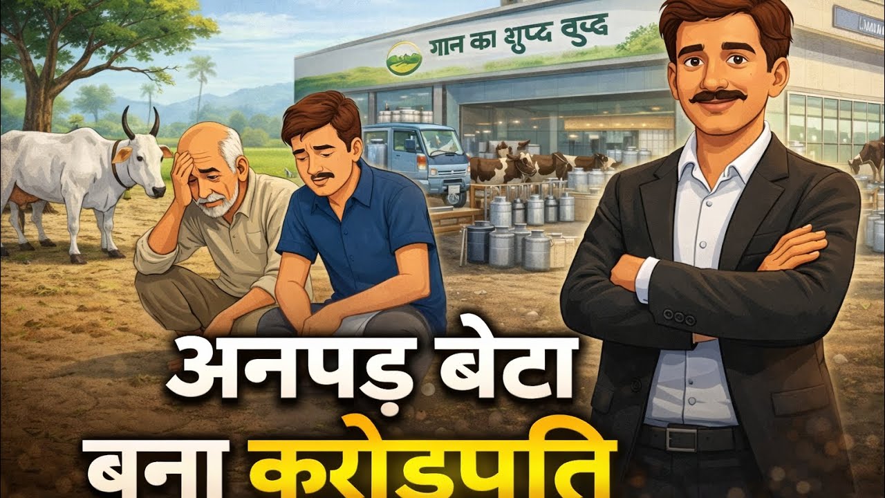  Loan लेकर अनपढ़ बेटा बना करोड़पति | Village Dairy Business Success Story | Hindi Motivational Story
