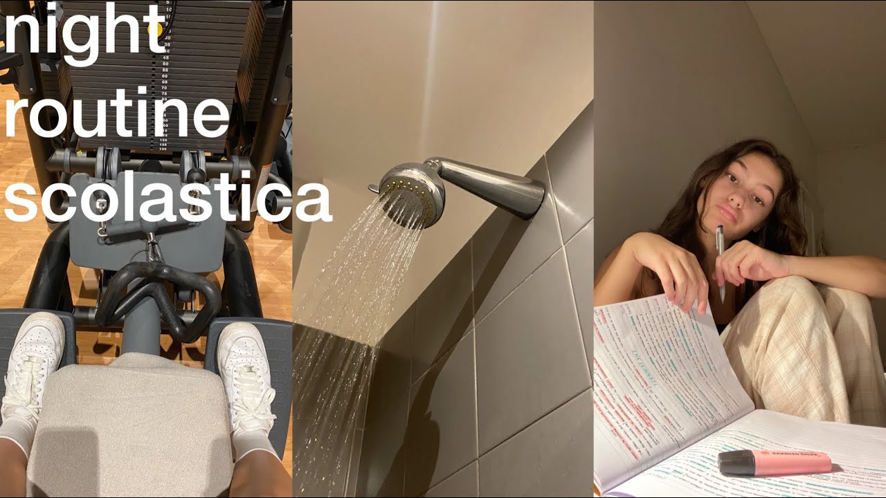 la mia night routine scolastica (palestra, studio serale&more)