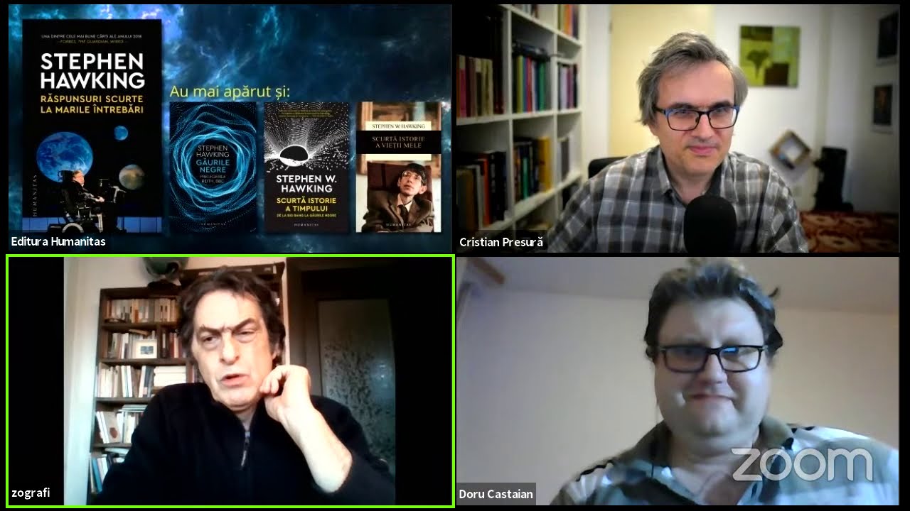 Lansare „Răspunsuri scurte la marile întrebări” de Stephen Hawking