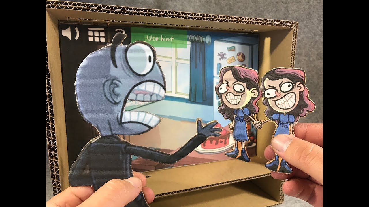 Troll Face Quest Horror. Картонная игра. DIY