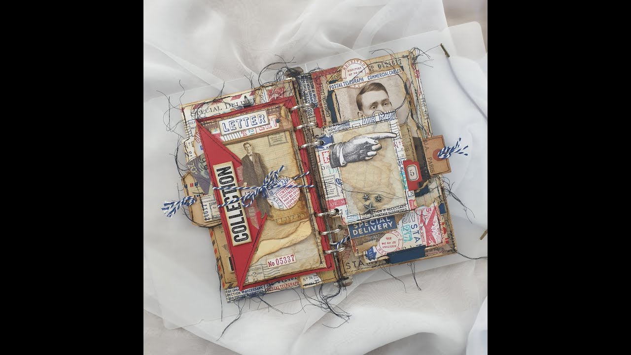 Collaboration | Kirsten van Miltenburg | Postal Planner Pages | Part 1 | Tim Holtz Supplies