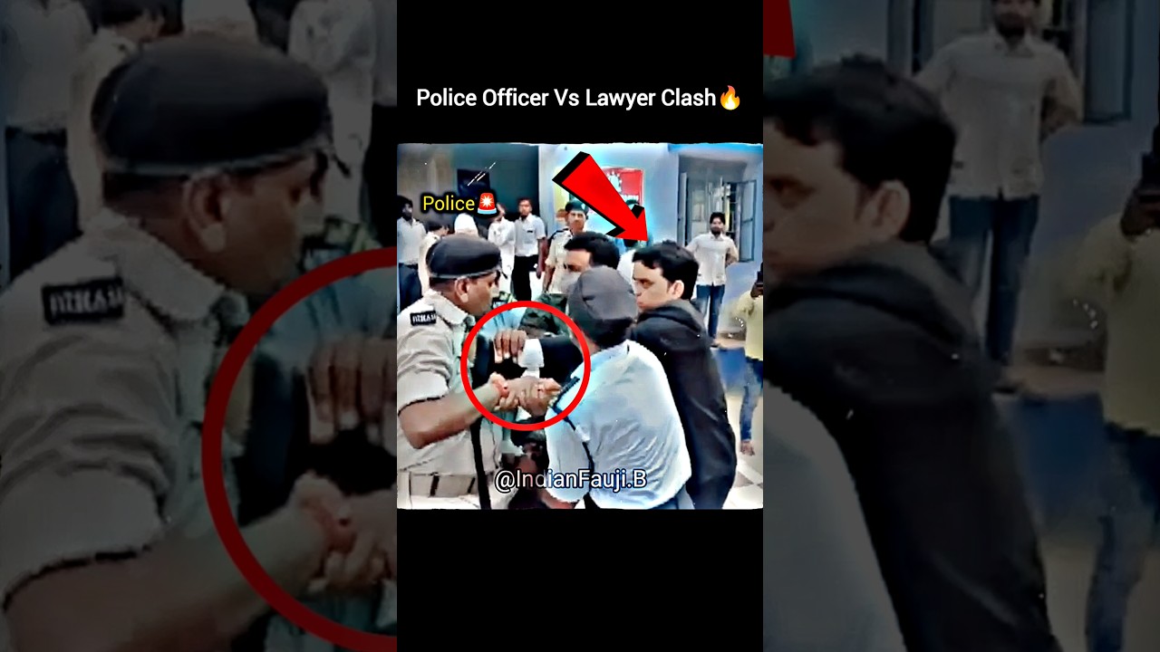 Police Officer Vs Lawyer Clash🔥☠️⚔️ #police #lawyer #army #power #viral #video