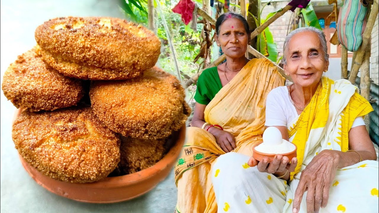 এক বাটি সুজি ও একটি ডিম দিয়ে সন্ধ্যেবেলার মজাদার একটি খাবার বানালো ঠাকুমাSujir Pitha Bengali Recipe