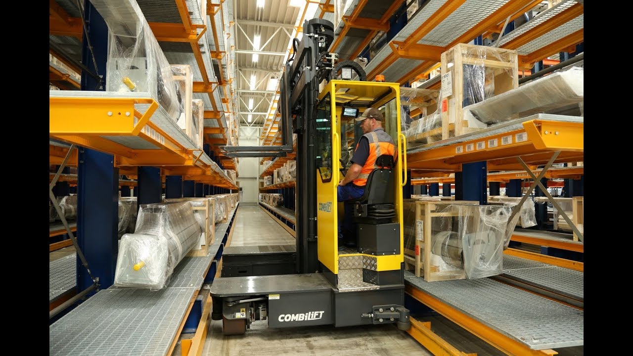 Combilift - COMBi STE Diagonal Cab - Multi directional , Stand-on Forklift - ideal for Narrow Aisles