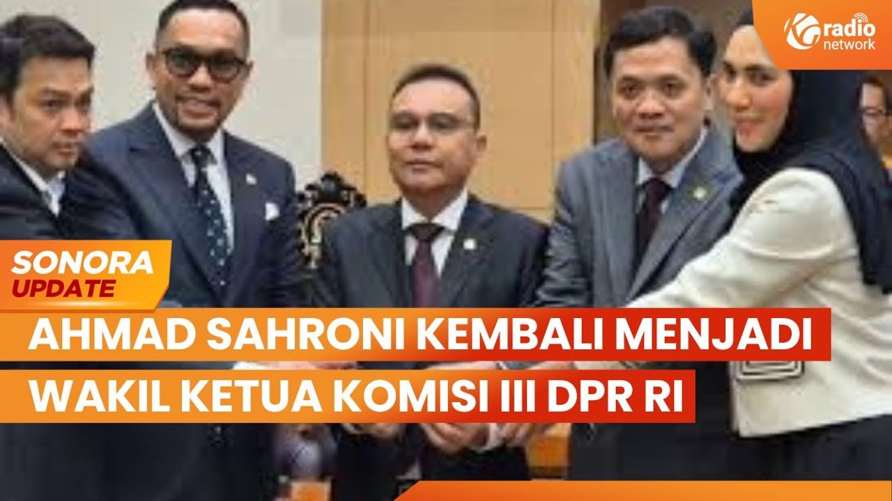 Senyum Semringah Ahmad Sahroni Kembali Jadi Wakil Ketua Komisi III DPR RI | SONORA UPDATE