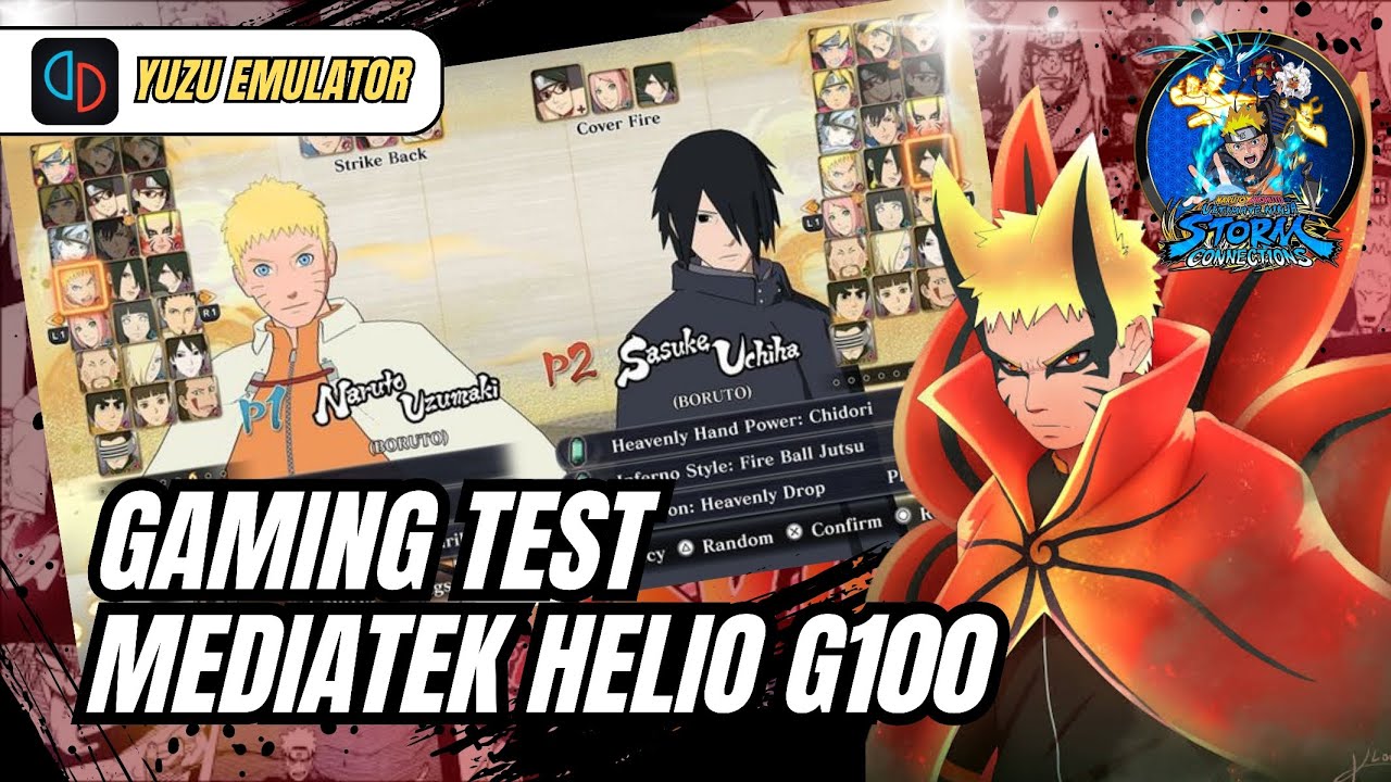 Test game Naruto Storm Connection Mediatek Helio g100