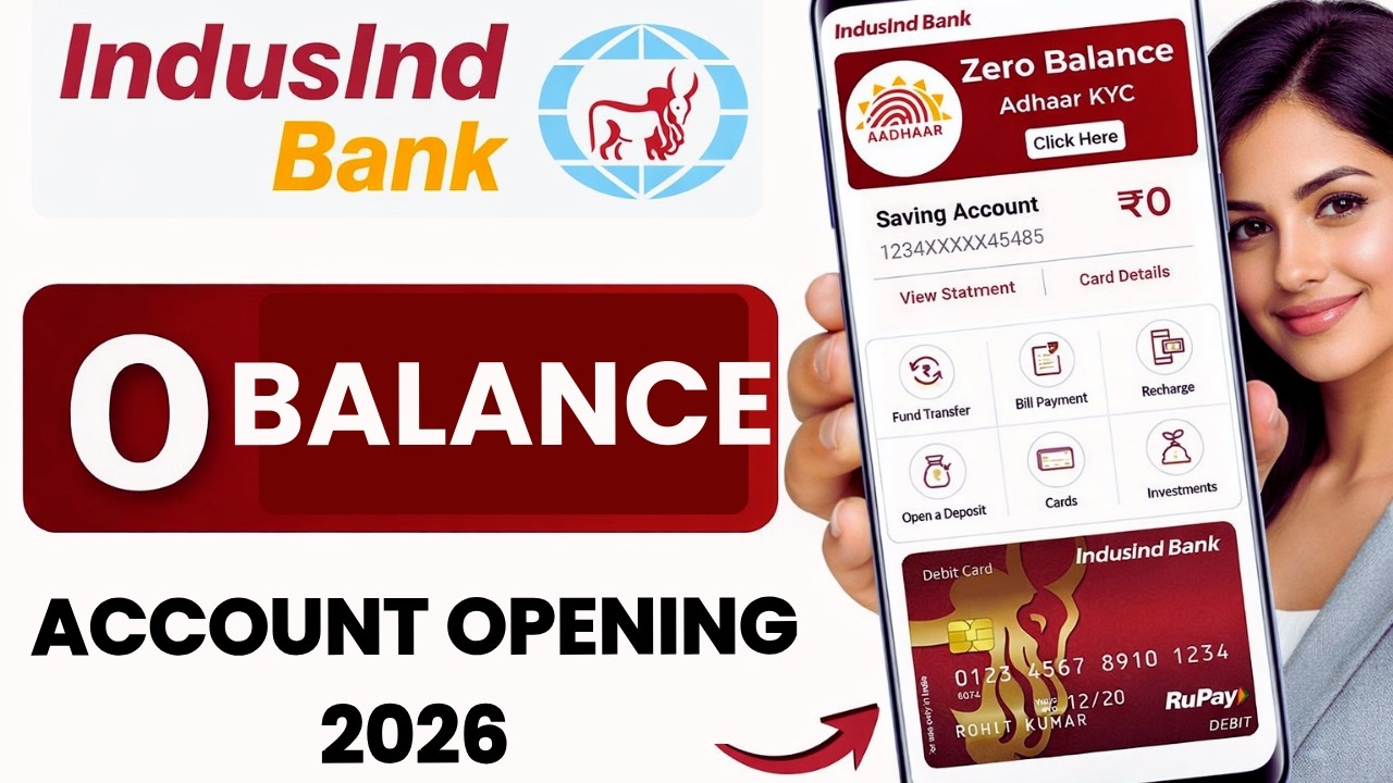 IndusInd Bank Account Opening Online 2026 Tamil @thanthitv