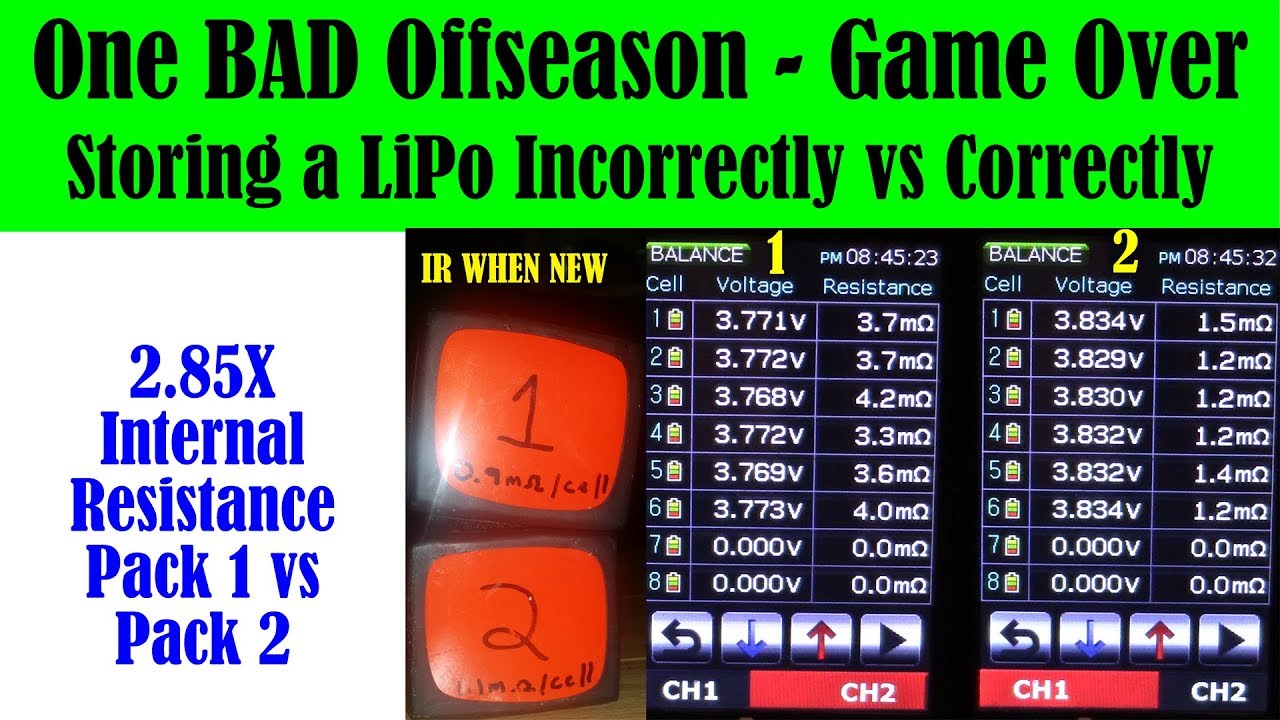 How to Store RC LiPo Batteries and Why it's Important!