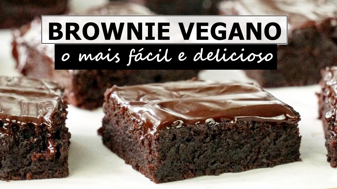 brownie vegano fácil e delicioso