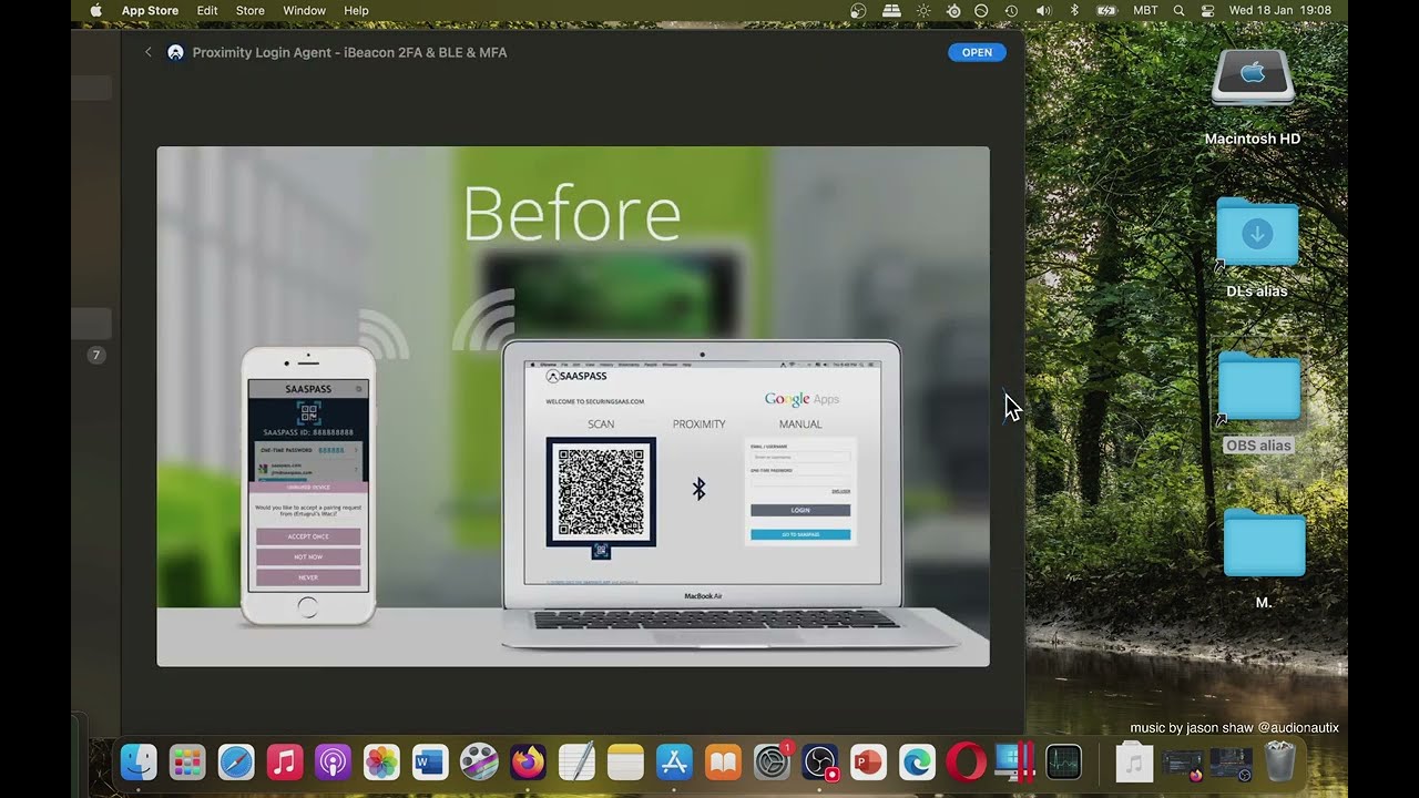 [MAC] App Store Business App: Proximity Login Agent iBeacon 2FA & BLE & MFA Basic Overview