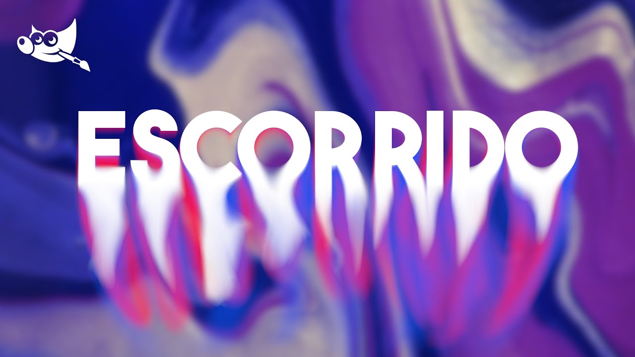 Efeito Texto Escorrido no GIMP