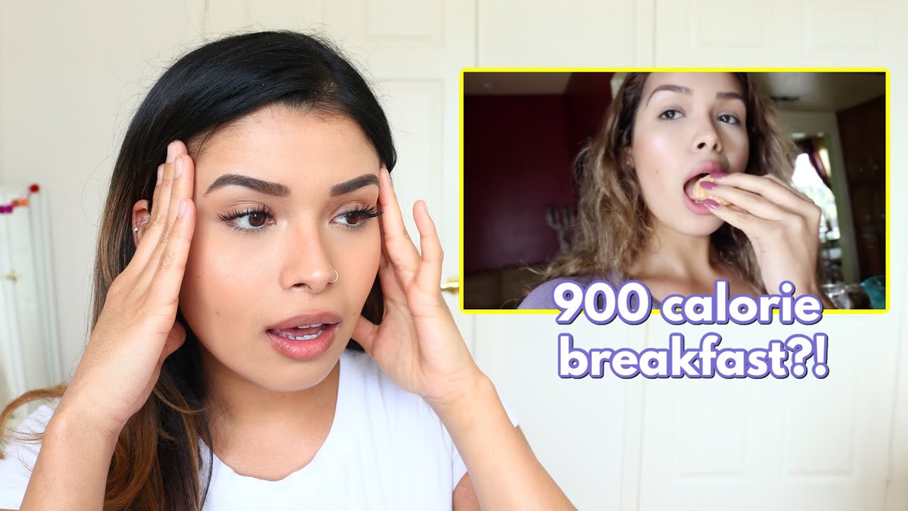REACTING TO MY FIRST WHAT I EAT IN A DAY (I ate 8 bananas for breakfast)