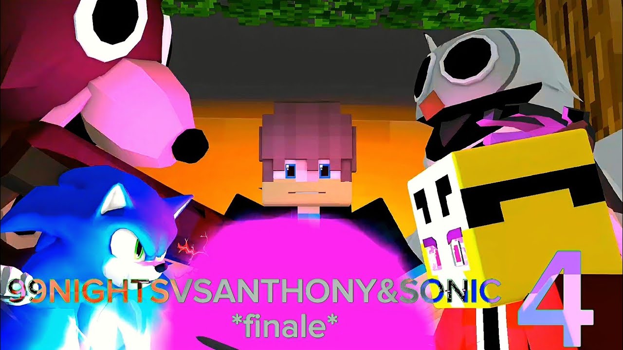 ANTHONY&SONICVS99 NIGHTS CHALLENGE4MINECRAFT ANIMATION SPEEDRUNNERCHALLENGEROBLOXHORROR GAME!ftMARIO