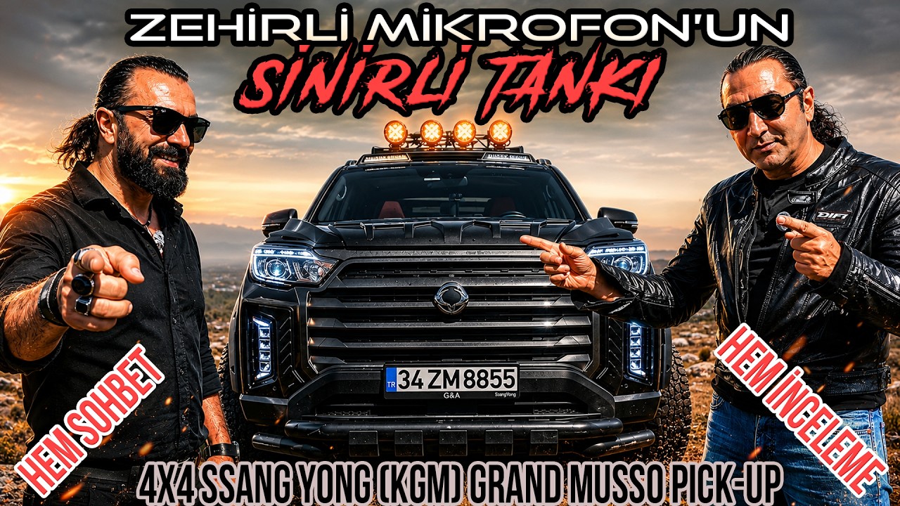 ZEHİRLİ MİKROFON' UN SİNİRLİ TANKI ! SSANG YONG (KGM) GRAND MUSSO #ssangyong #kgm #zehirlimikrofon