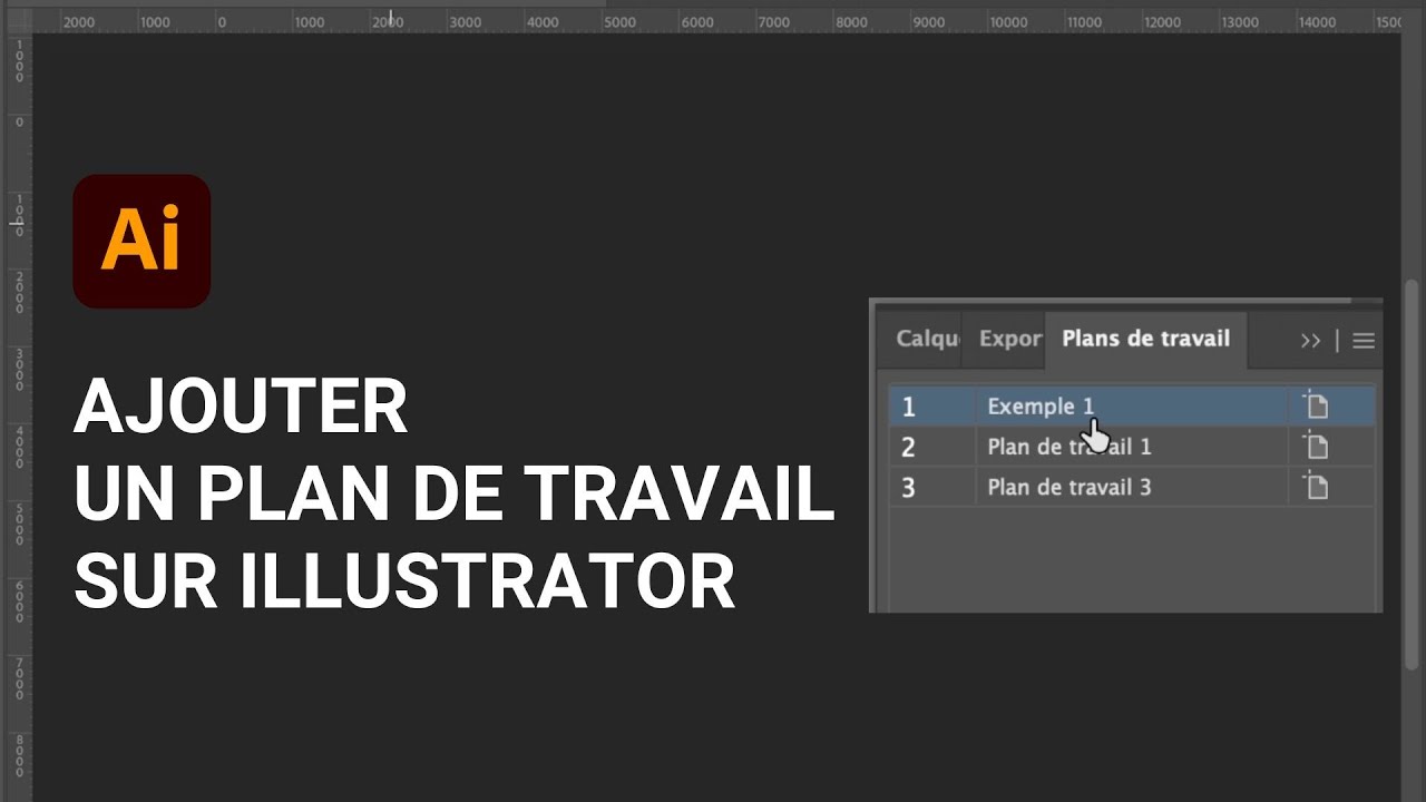 Comment ajouter un plan de travail sur Illustrator ?