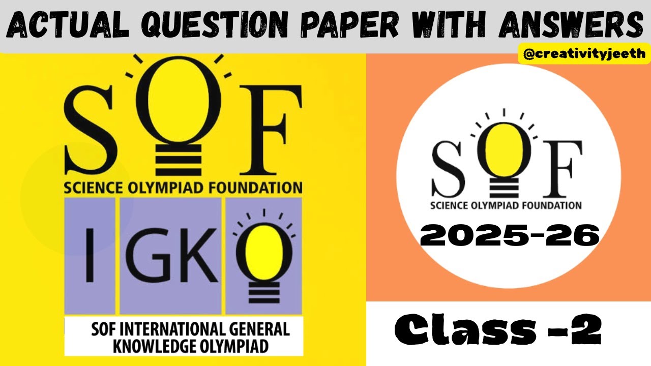 IGKO INTERNATIONAL GENERAL KNOWLEDGE Olympiad Class2 ACTUAL QUESTIONS 2025-26 #olympiad#igko  #2025