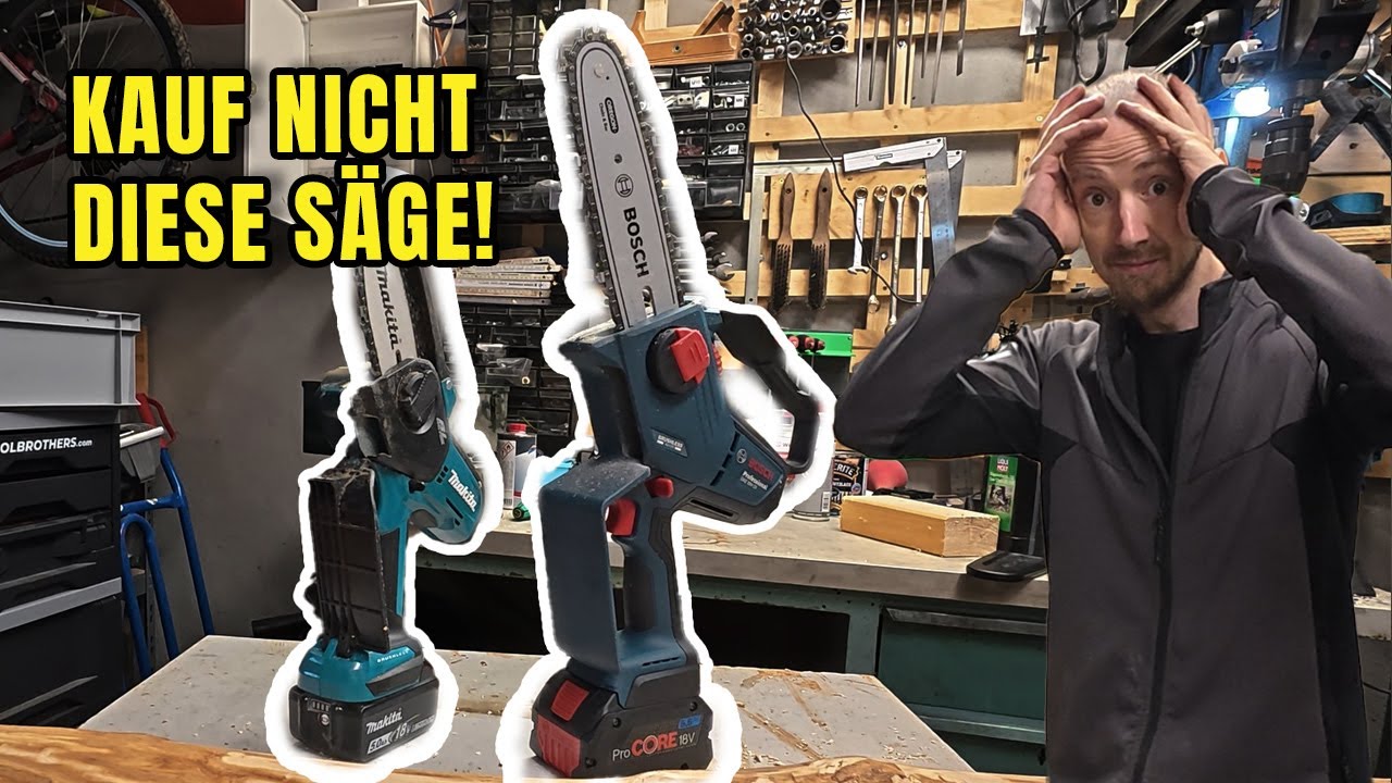 Makita DUC101 vs Bosch GKE 18V-20 - Astsägen Vergleich