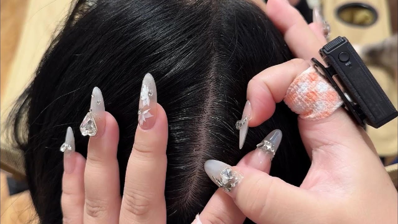 Nails + Comb + Brush: ASMR Deep Scalp Scratch & Clean