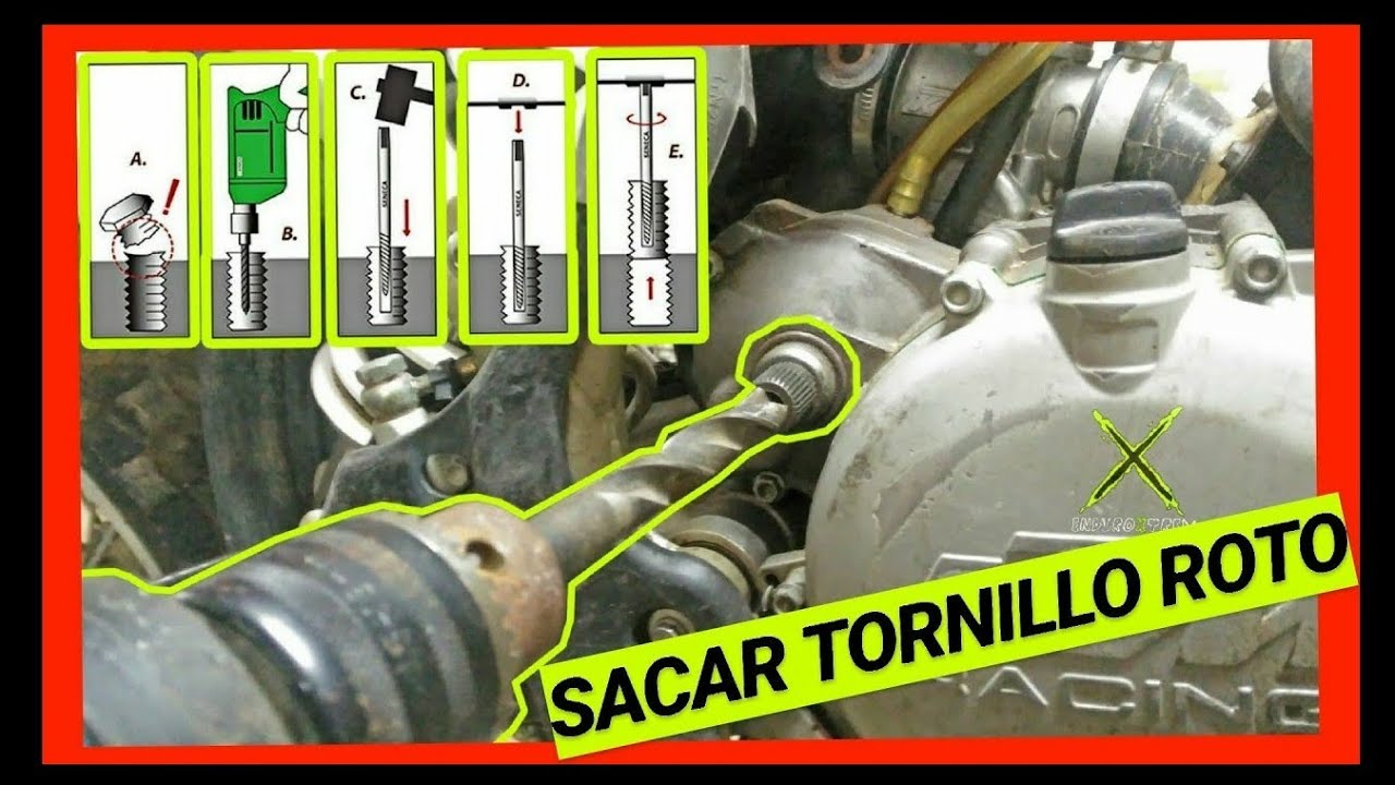 🥇 Como sacar un TORNILLO ROTO del motor [ BARRIDO ]