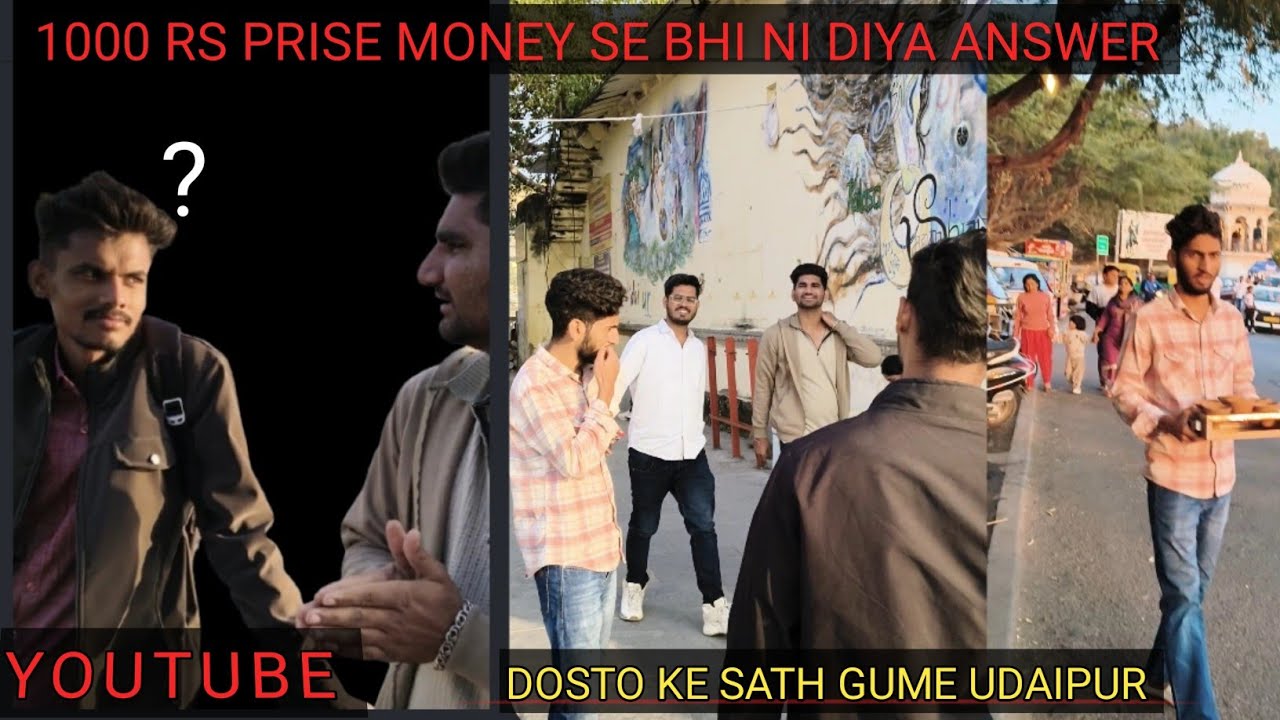 Bhaiyo ke sath gume udaipur vhi pe ek or bhai humri biradari ka mil gya 😅