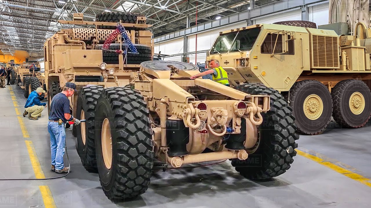 How They Build Massive US Army Armored Trucks From Scratch
