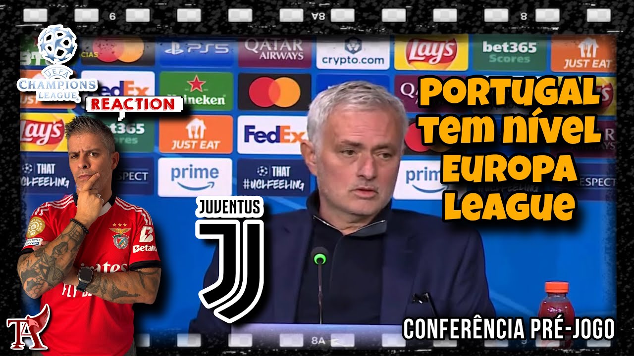 JUVENTUS: CONFERÊNCIA IMPRENSA PRÉ-JOGO NA CHAMPIONS: MOURINHO ANALISA PARTIDA E FUTEBOL PORTUGUÊS!!