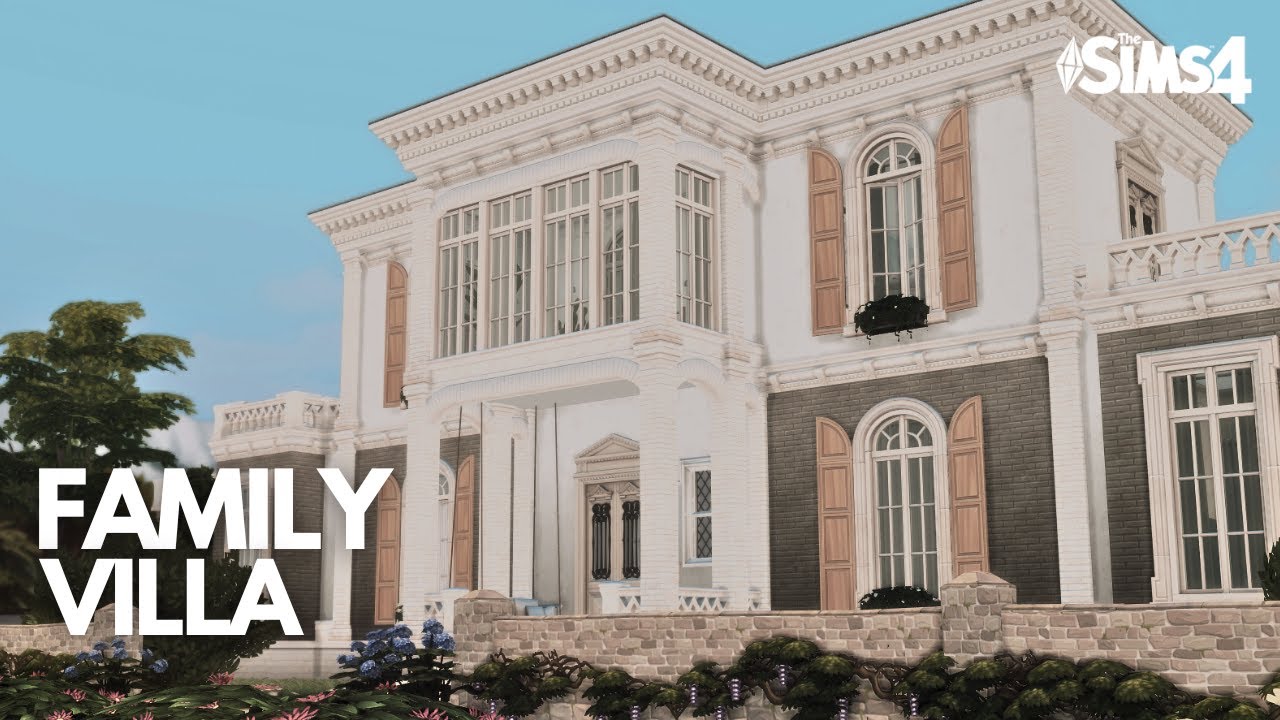 New FAMILY Villa in TARTOSA - Sims 4 Speedbuild in stop motion - CC List