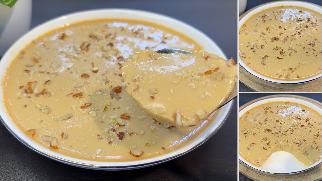 3 ചേരുവ മാത്രം മതി! എന്താ രുചി 😋👌|No oven! No flour! No cornstarch! | Pudding Recipe Malayalam