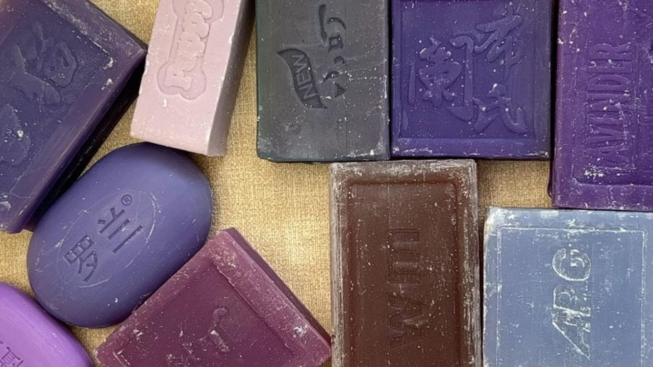 ASMR cutting dry soap/oddly carving soap/satisfying relaxing crunchy sounds/Crushing soap ASMR #4597