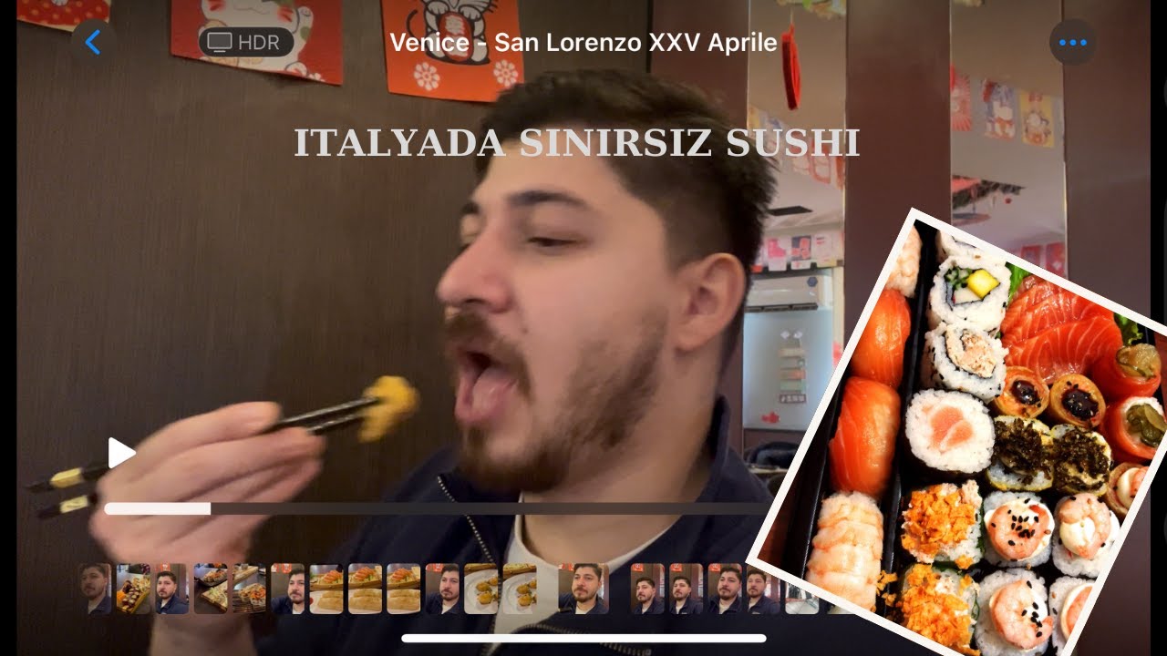 Çatlayana kadar sushi yedik!!! | İtalyada sınırsız sushi konsepti 🍤