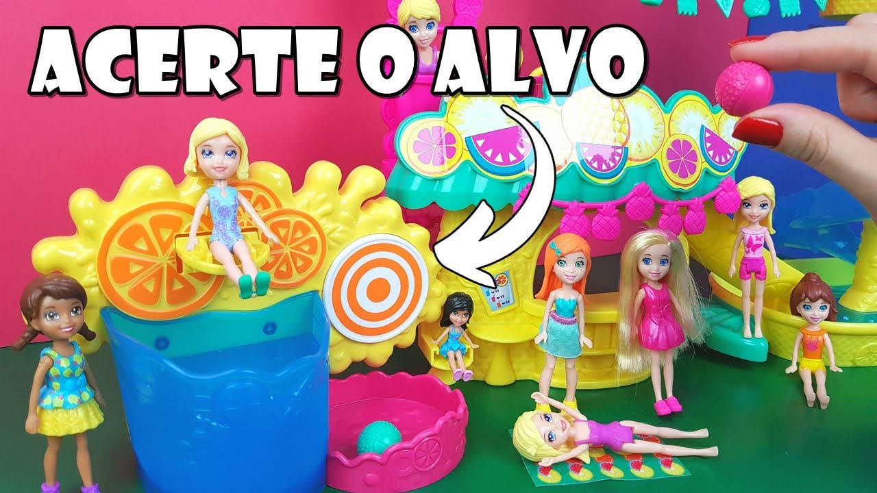 Acerte o Alvo Para Mergulhar a Polly! Tia Flá X Produção