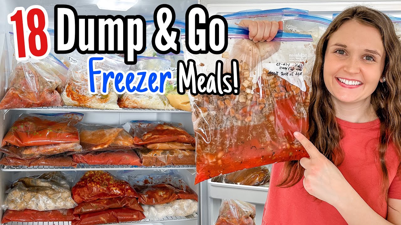 SLOW COOKER FREEZER MEALS | TASTY Crockpot Freezer Meal Prep Recipes Made EASY! | Julia Pacheco