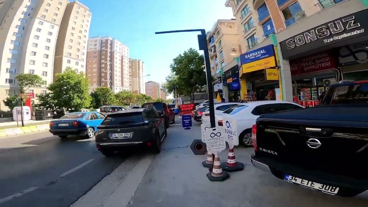 Turkey İstanbul-Beykent street walking tour 4K | Turkey Istanbul Beykent street walking Go Pro 4K