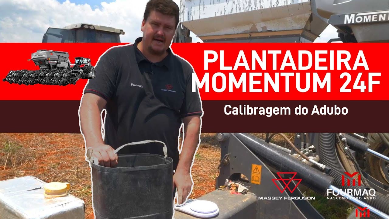 Plantadeira 24F Massey Ferguson Entrega Técnica Fourmaq - Calibragem do Adubo