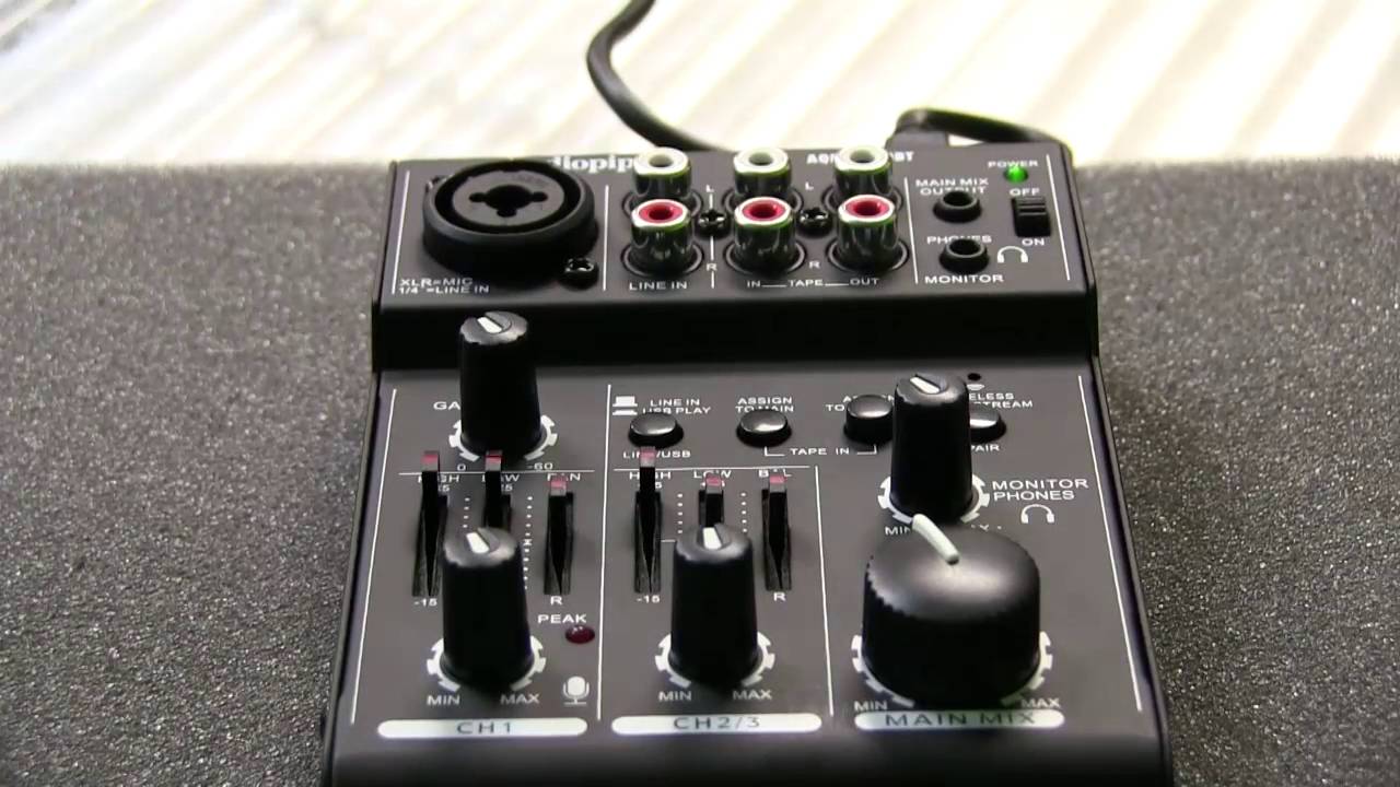 Audiopipe AQM-1300BT Bluetooth Mini Mixer. For more information call 1-877-AUDIOPIPE