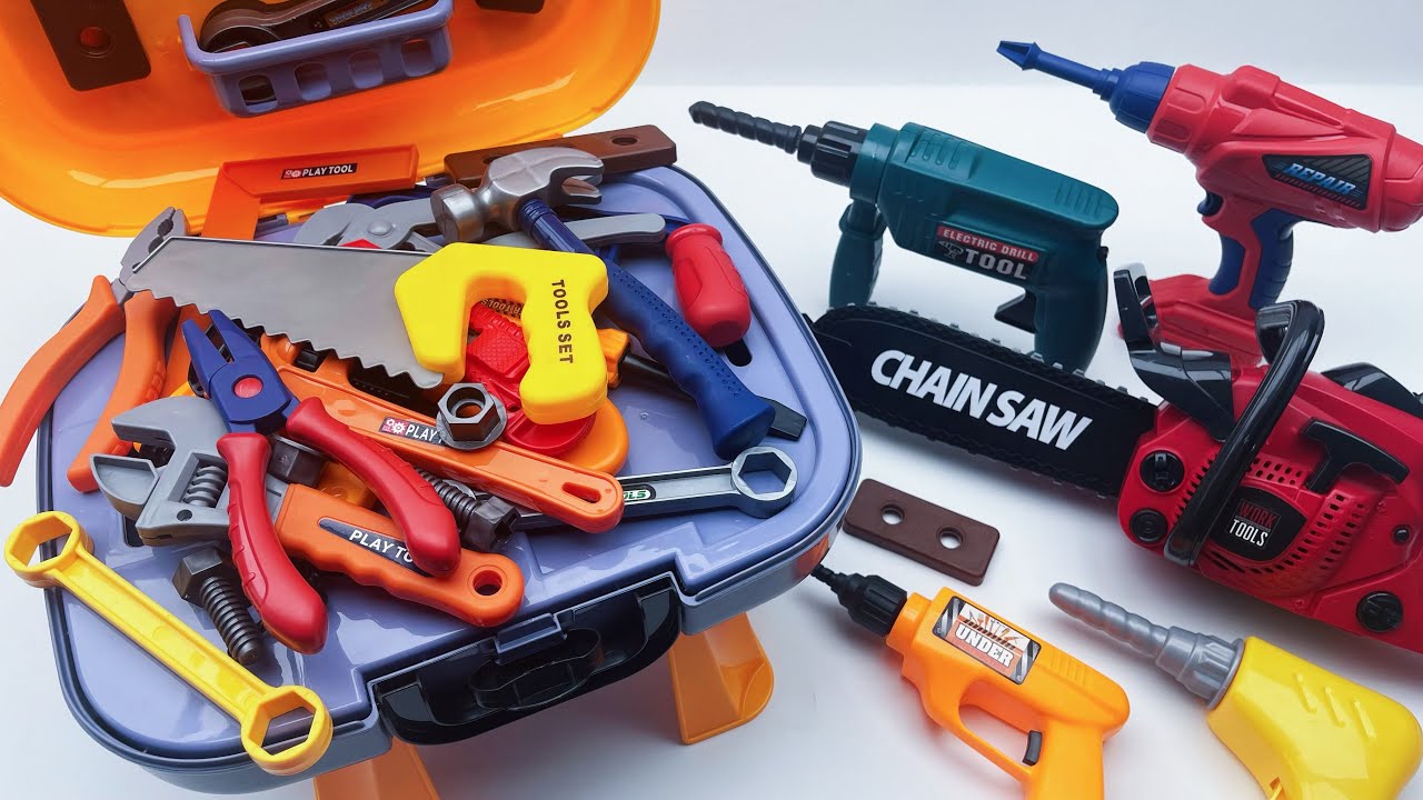 9 min to open the box, satisfied with the electric screwdriver, screw assembly toolbox | Toy Review