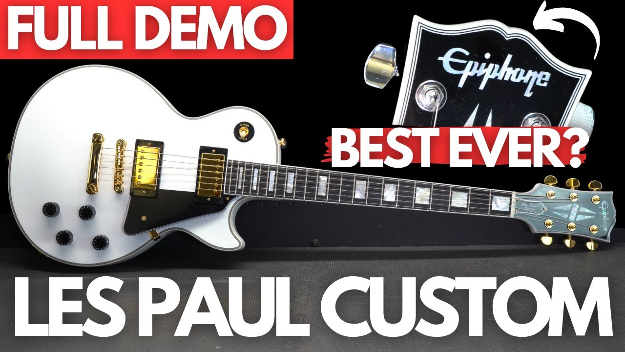 NEW Epiphone LES PAUL CUSTOM (FULL DEMO)