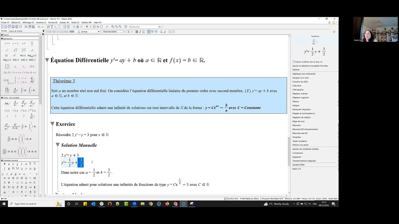 Comment apprendre à résoudre une équation différentielle linéaire d'ordre 1