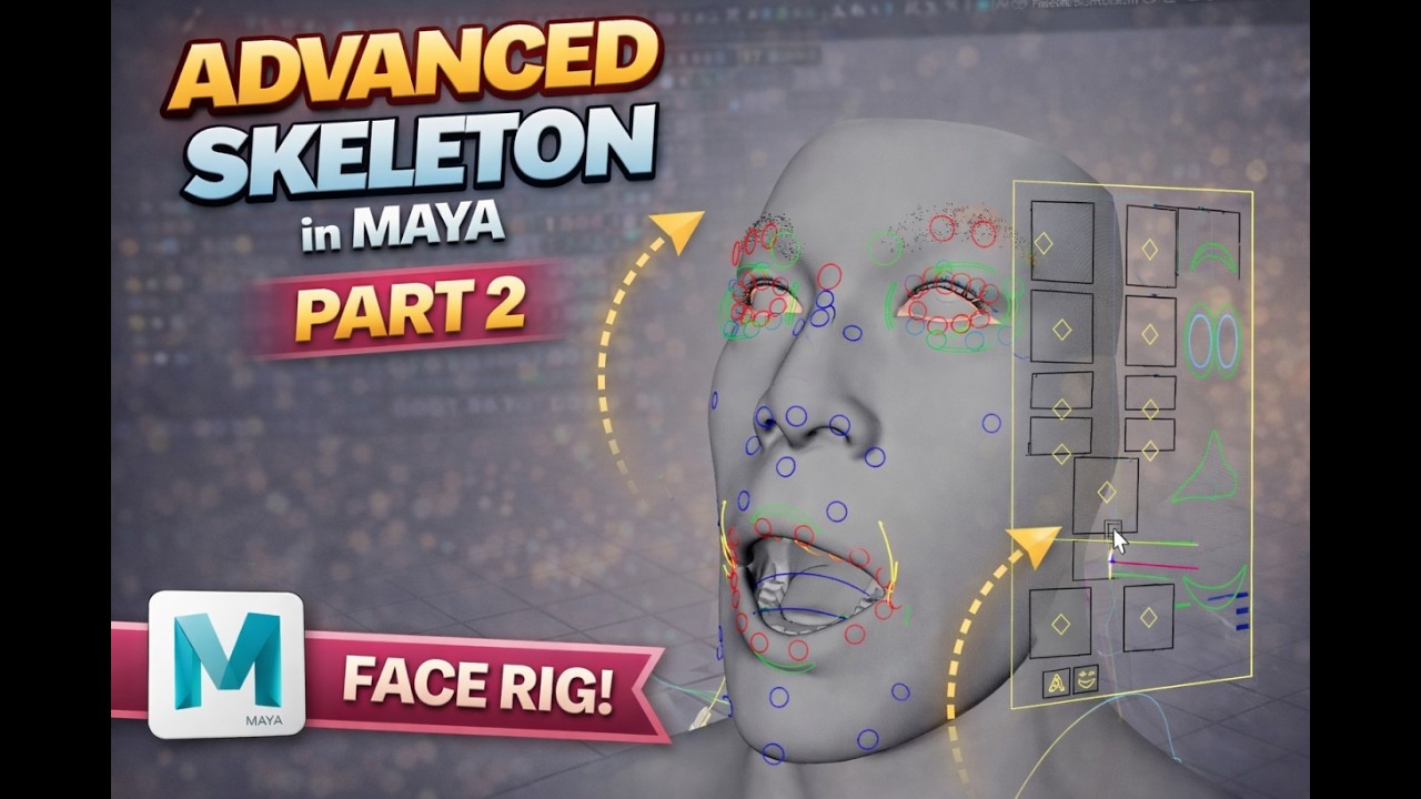 Advanced Skeleton Face Rig in Maya – Part 2 | Complete Facial Rigging Tutorial