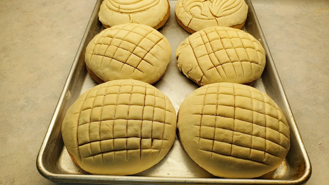 como hacer conchas de pan De agua y pasta de concha
