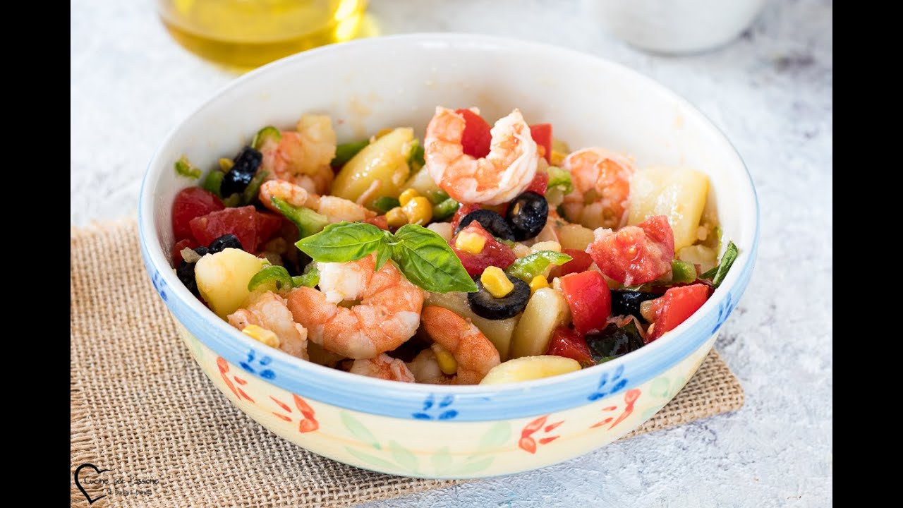 INSALATA DI PATATE E GAMBERI