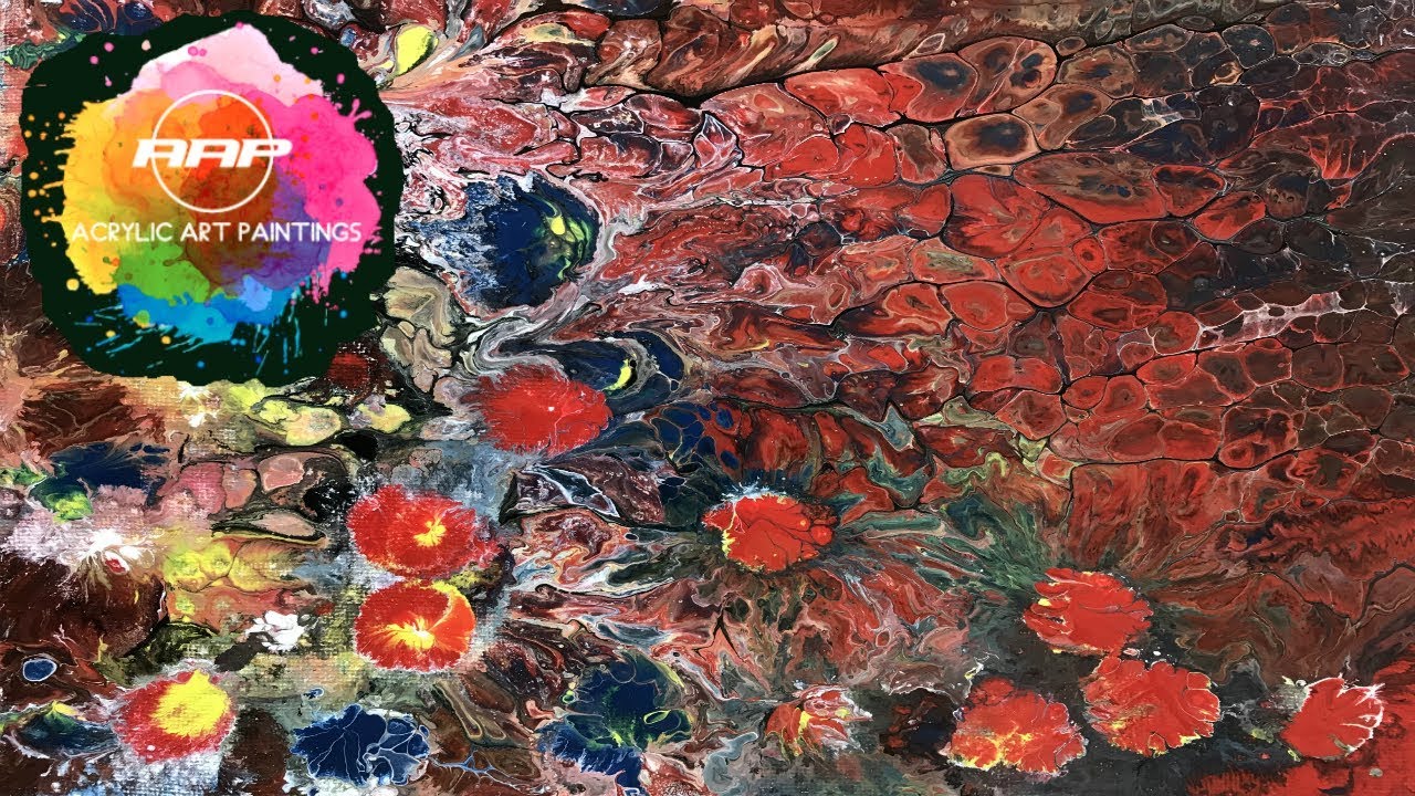 1 Vertido 4 Tecnicas Pinturas Latex Cola Medio y Silicon Arte Acrilico Fluido Pouring (161)