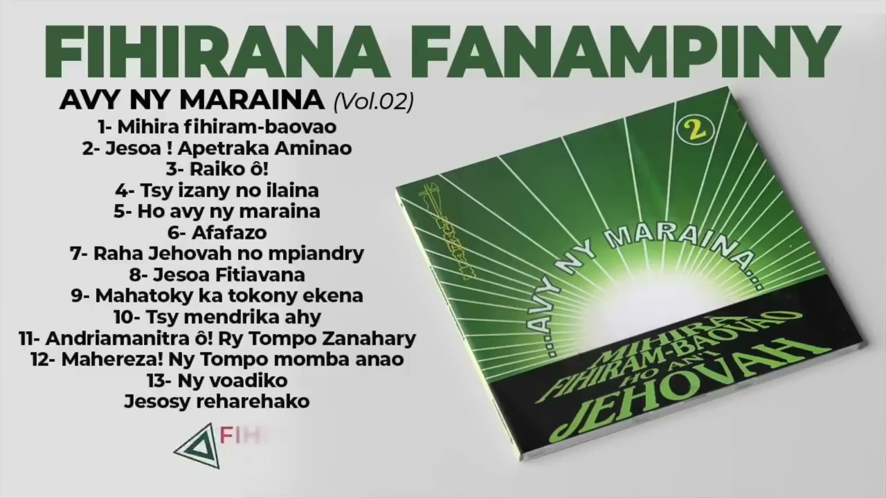 Avy ny maraina | Fihirana Fanampiny Volume 2 | Hira Fiderana Malagasy 