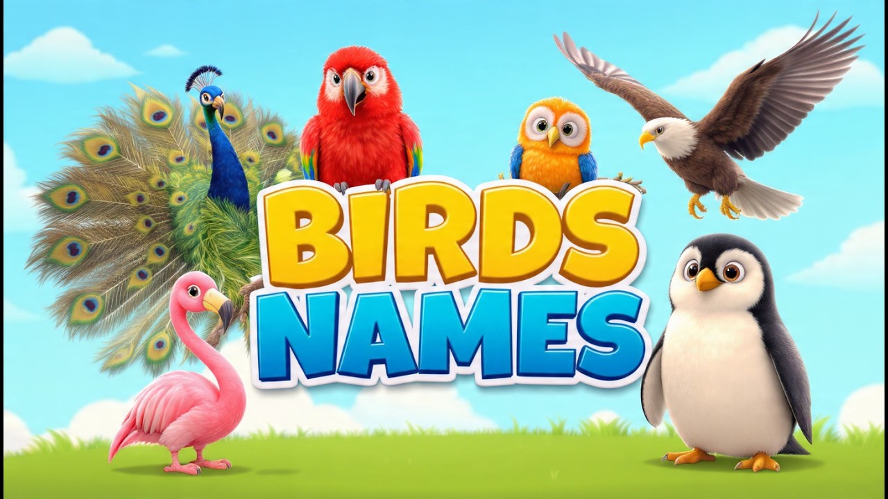 Learn 60 Amazing Birds with Fun Facts | Bird Names with Pictures | Bird Names for Kids