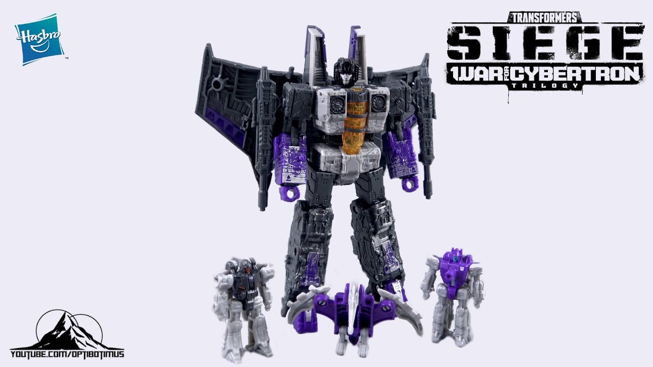 Transformers Siege Decepticon Phantomstrike Squadron (Skywarp) Video Review