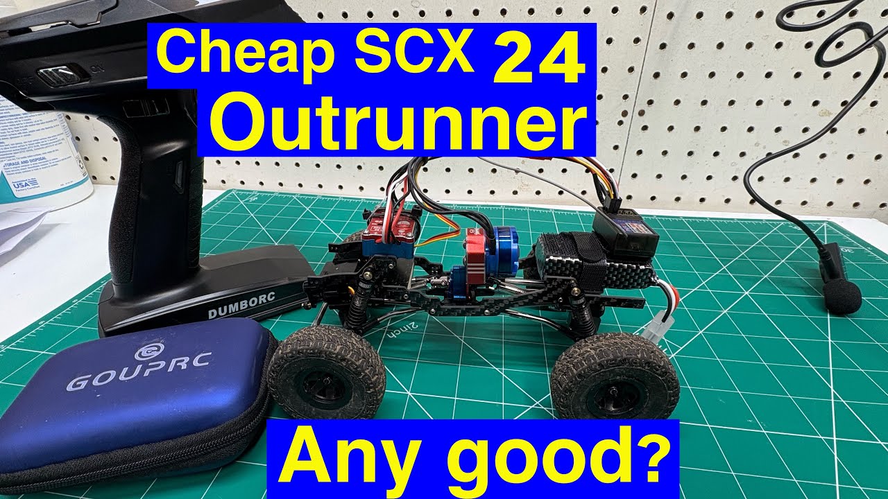 GoupRC 2204 outrunner test, cheap Amazon SCX24 combo