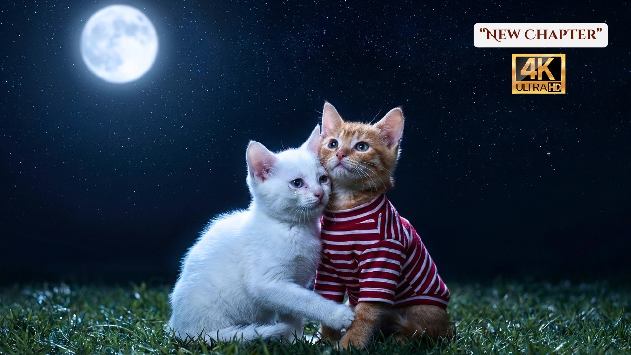 Почему этот спасенный котенок смотрит на ночное небо 💛