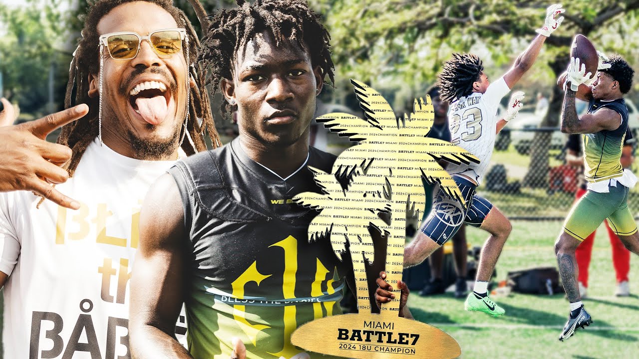 Cam Newton's C1N 7on7 DOMINATES Battle MIAMI!! 1st PLACE 🥇