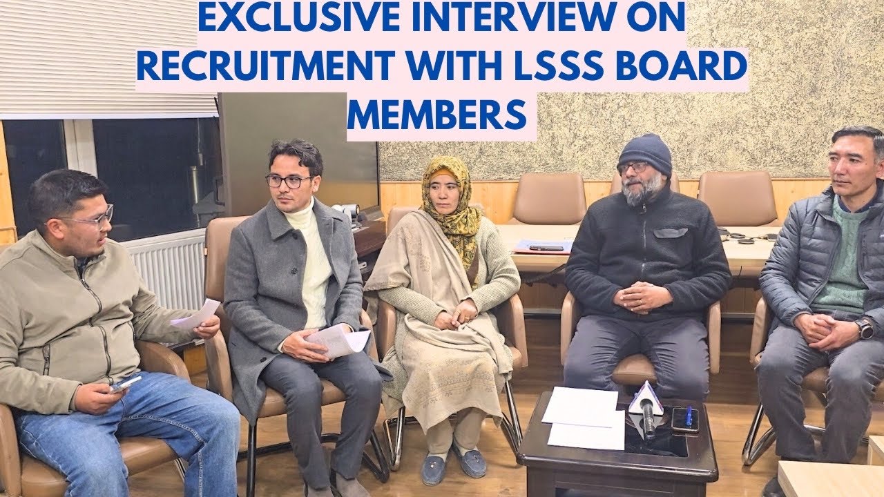 Exclusive  INTERVIEW on Recruitments in Ladakh | with UT Recruitment Board| LSSSB | 